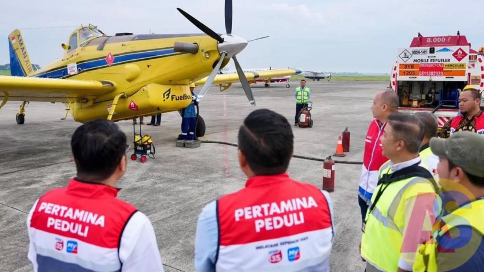 Pertamina Kirim BBM Ke Bener Meriah Lewat Pesawat Air Tractor