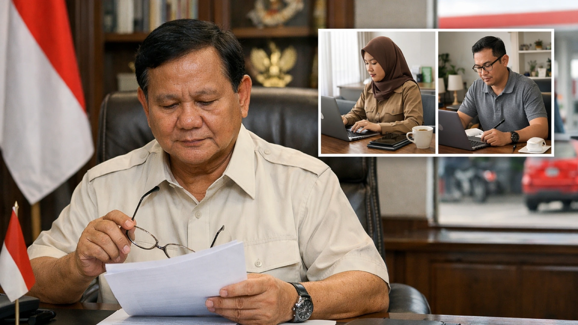 Prabowo Setujui WFH ASN Untuk Hemat BBM Nasional ASN WFH