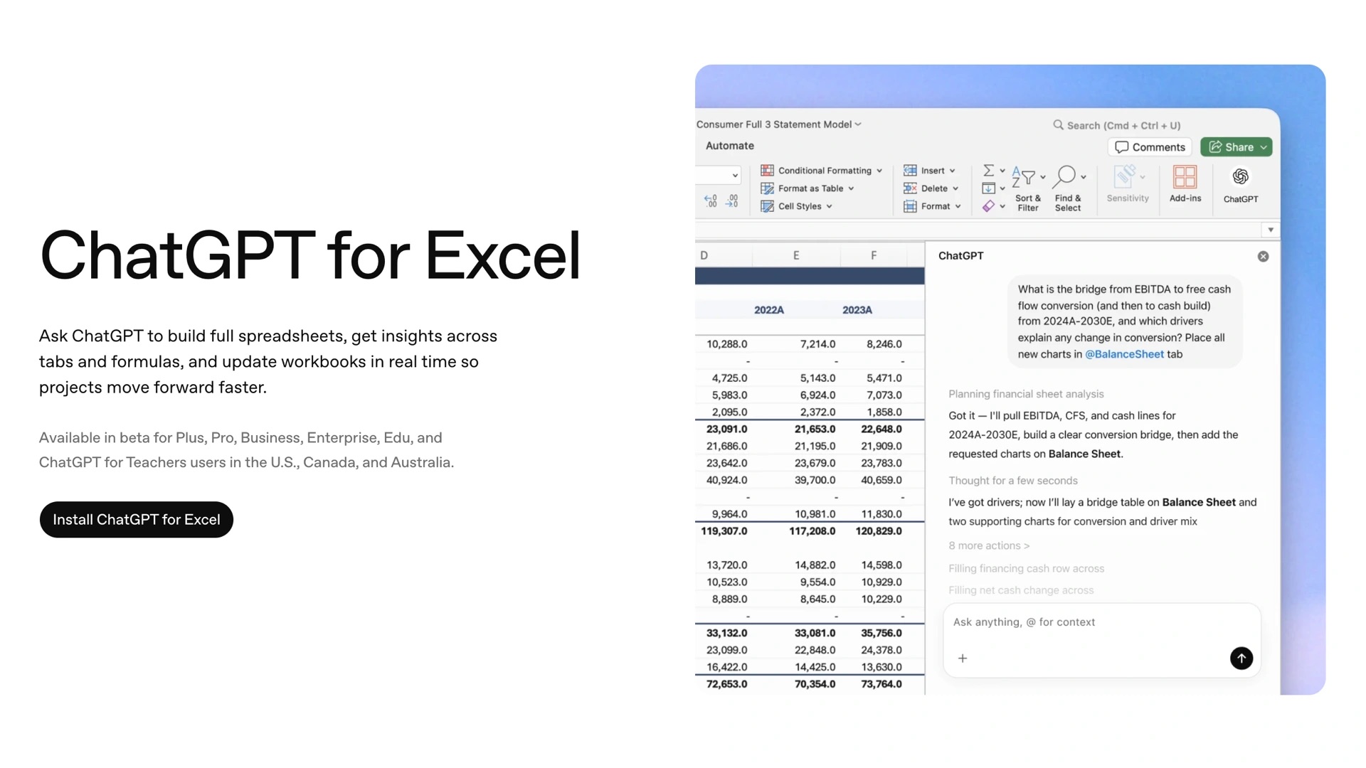 ChatGPT For Excel Mulai Hadir Dan Ubah Cara Orang Mengolah Spreadsheet