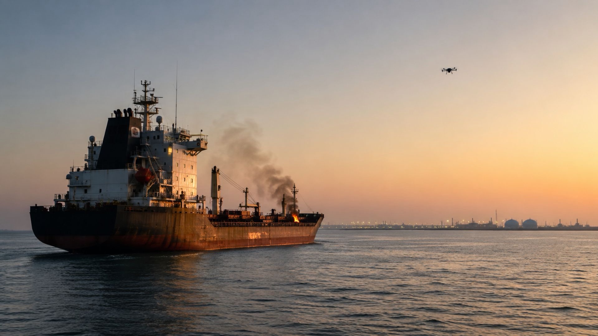 Gencatan Senjata Iran Diuji Lagi Saat Kapal Dekat Qatar Terbakar